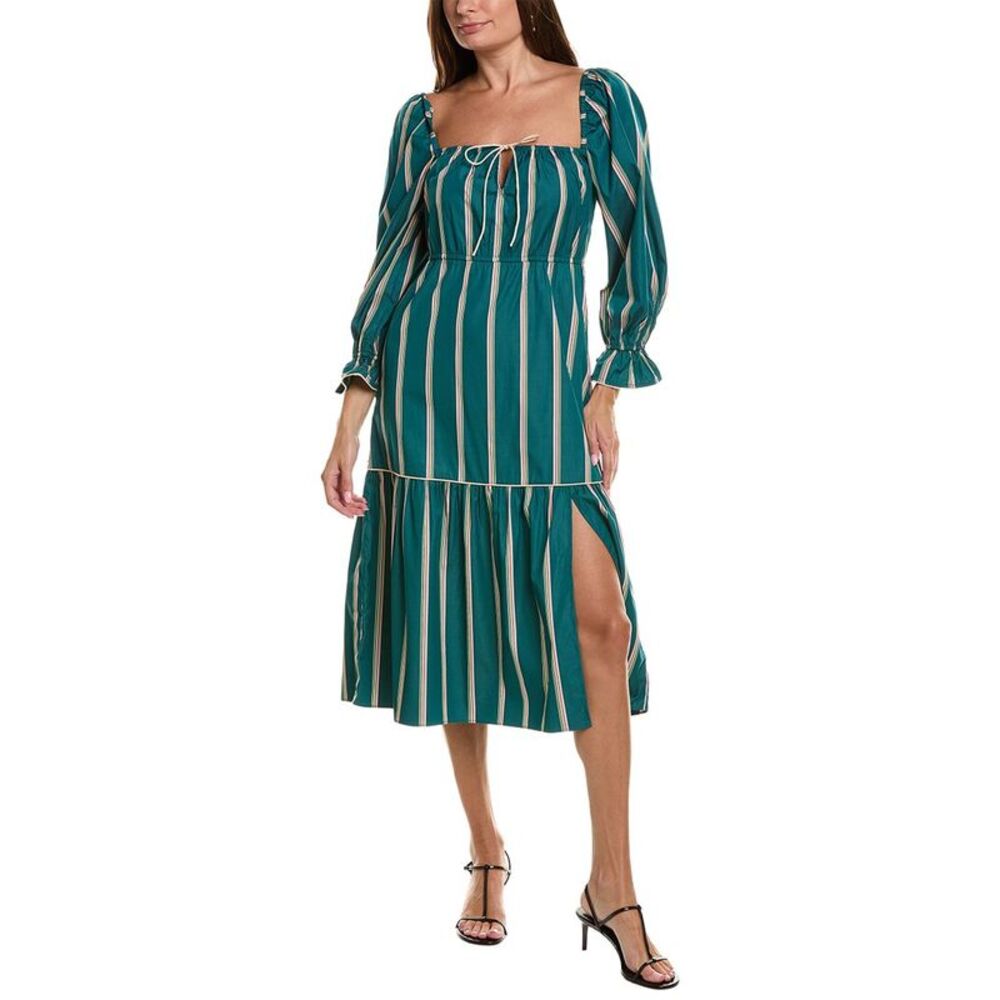 Garrie B Womens  Midi Dress, Green